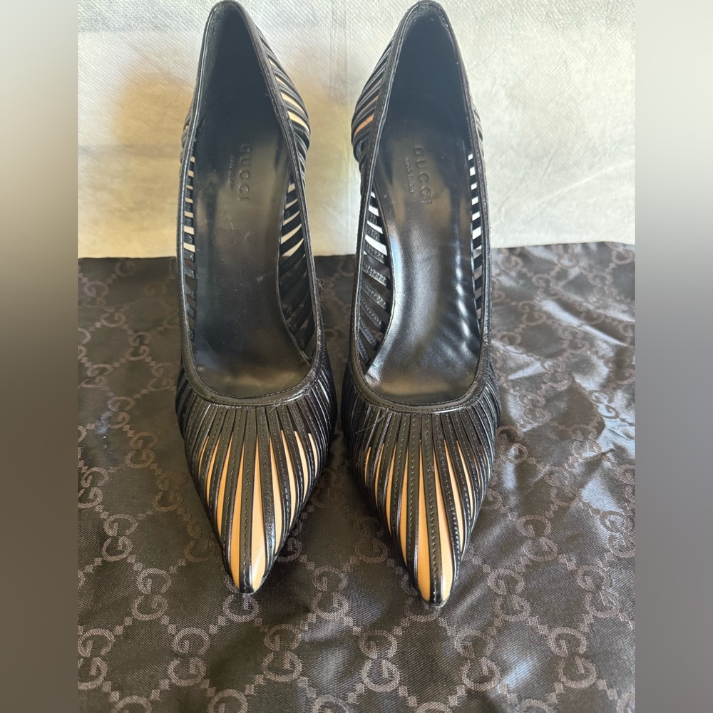 Gucci cage heels rare Tom Ford for Gucci, Kate Moss Sz 37.5 C.